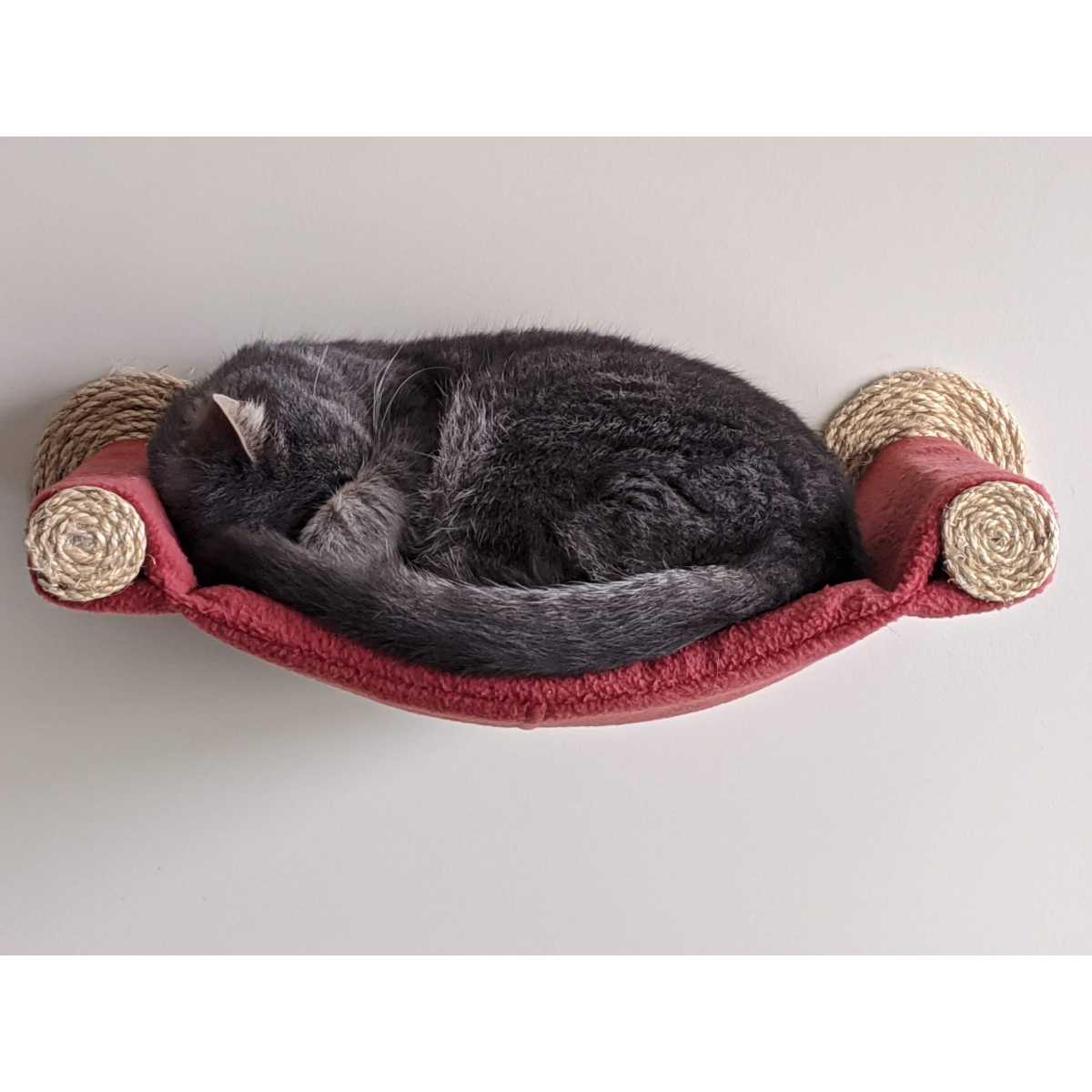 Cat Hammock Wall Mounted Cat Bed Brick Red